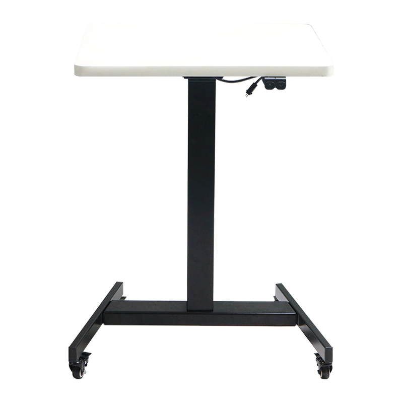 Mesa elevatória elétrica de perna única, coluna de 2 estágios, 1 motor