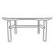 Mesa elevatória elétrica de quatro pernas